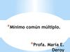 Mínimo común múltiplo 2