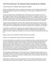 THE PSYCHOLOGY OF SINGLES AND DOUBLES IN TENNIS (33)