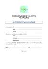 Autorisation parentale Podium Jeunes Talents Paris