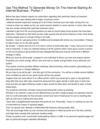 Use This Method To Generate Money On The Internet Starting An Internet Business _ Portion 1