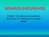 Géneros Discursivos