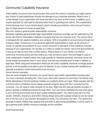 Community Culpability Insurance