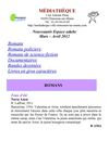 Nouveautés Adultes Mars-Avril 2012