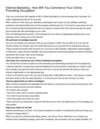 Internet Marketing _ How Will You Commence Your Online Promoting Occupation