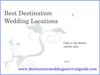 Best Destination Wedding Locations