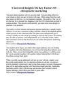 Uncovered Insights On Key Factors Of chiropractic marketing
