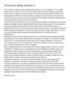 The Common Allergy Symptom S