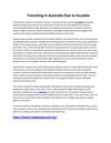 Trenching in Australia Due to Escalate