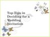 Top Tips in Deciding for a Wedding Invitation