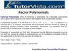 Factor Polynomials