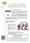 Action CFDT de Mars 2012 contre la dénonciation de la CCN 51