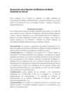 Declaración de la Reunión de Ministros de Medio Ambiente de CELAC