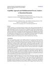 Capability Approach and Multidimensional Poverty Analysis