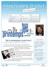 Printemps d'UNIT 2012 - Newsletter n°1