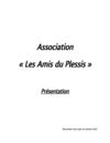 Association "les Amis du Plessis" - présentation