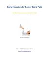 Back Exercises for Lower Back Pain