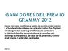 los premios grammy 2012