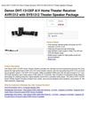 Denon DHT-1312XP AV Home Theater Receiver AVR1312 With SYS1312 Theater Speaker Package