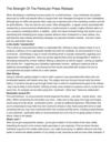 The Strength Of The Particular Press Release