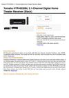 Yamaha HTR-6030BL 51-Channel Digital Home Theater Receiver Black