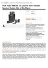 Polk Audio RM6750 51 Channel Home Theater Speaker System Set Of Six Black