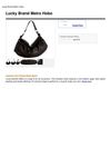 Lucky Brand Metro Hobo