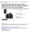 Nikon D3100 Digital SLR Camera With 18-55Mm NIKKOR VR Lens, & Nikon 55 - 300Mm F 4.5-5.6G ED AF-S DX VR II Zoom Lens,...