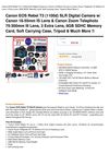Canon EOS Rebel T3 (1100D) SLR Digital Camera W Canon 18-55Mm IS Lens & Canon Zoom Telephoto 75-300Mm III Lens, 3...