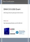 Pass SNIA S10-200 Exam 