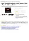 ASUS G53SX-DH71 Full HD 15.6-Inch Gaming Laptop - Republic Of Gamers