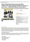 Nikon D5100 Digital SLR Camera With Nikon 18-55Mm VR Lens And Nikon 55-200Mm VR Lens + 3 Extra Lens + 16GB SDHC...