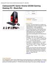 Cyberpowerpc Gamer Xtreme Gxi260 Gaming Desktop PC - Black Red