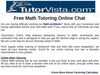 Free Math Tutoring Online Chat