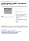 Frigidaire FRA054XT7 5,000 BTU Window-Mounted Mini Room Air Conditioner