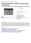 Frigidaire FRA106BU1 10,000 BTU Compact Window Air Conditioner