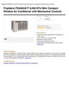 Frigidaire FRA062AT7 6,000 BTU Mini Compact Window Air Conditioner With Mechanical Controls