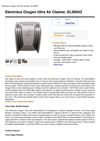 Electrolux Oxygen Ultra Air Cleaner, EL500AZ