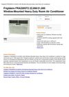 Frigidaire FRA226ST2 22,000 21,600 Window-Mounted Heavy Duty Room Air Conditioner