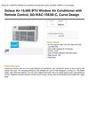 Soleus Air 15,000 BTU Window Air Conditioner With Remote Control, SG-WAC-15ESE-C, Curve Design