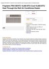 Frigidaire FRA10EHT2 10,000 BTU Cool 10,600 BTU Heat Through-The-Wall Air Conditioner Heater