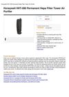 Honeywell HHT-090 Permanent Hepa Filter Tower Air Purifier