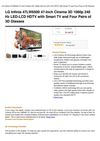 LG Infinia 47LW6500 47-Inch Cinema 3D 1080P 240 Hz LED-LCD HDTV With Smart TV And Four Pairs Of 3D Glasses