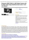 Panasonic DMC-FH25K 16.1MP Digital Camera With 8X Wide Angle Image Stabilized Zoom And 2.7 Inch LCD (