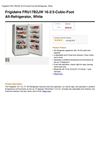 Frigidaire FRU17B2JW 16-2 3-Cubic-Foot All-Refrigerator, White