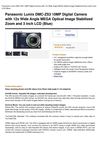 Panasonic Lumix DMC-ZS3 10MP Digital Camera With 12X Wide Angle MEGA Optical Image Stabilized Zoom And