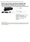 Stellar Labs Compact 40W Stereo Amplifier With Auto On Off Rca Unbalanced Line Level Inputs