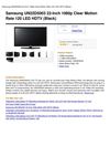 Samsung UN22D5003 22-Inch 1080P Clear Motion Rate 120 LED HDTV
