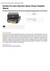 Sumiko Pro-Ject Amp Box Stereo Power Amplifier