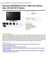 Samsung UN22D5003 22-Inch 1080P Clear Motion Rate 120 LED HDTV
