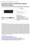 Audiosource AMP 310 150-Watt Stereo 450-Watt Mono Power Amplifier
